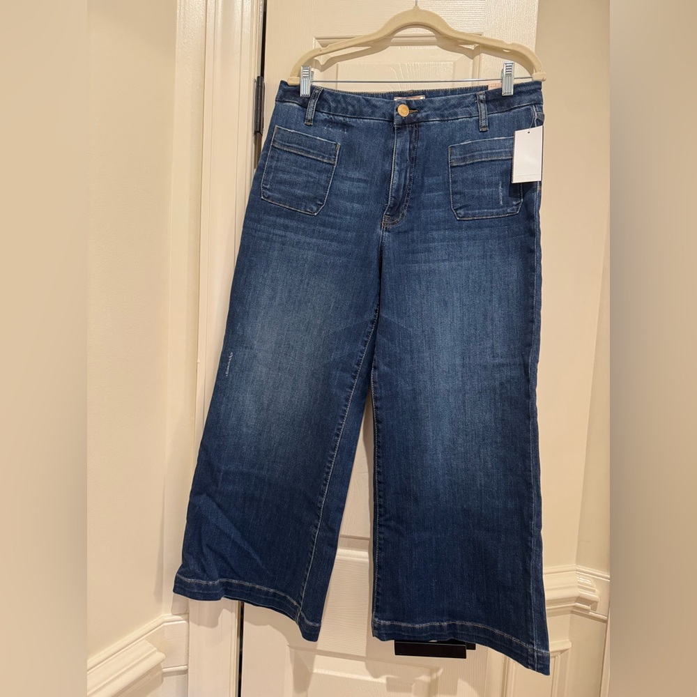 Kut from the Kloth Dark Blue Wide-Leg Jeans